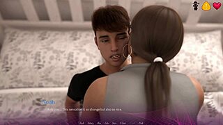 Porn z gry 3D, uwodzenie wielkimi cyckami w biurze