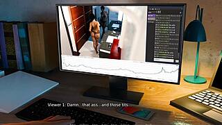 दोस्त, अन्ना की कैम बाथ में 3D हेन्टाई गेम में स्टीमी है! 😜