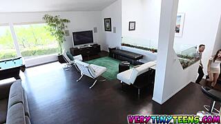 I'm watchin' movies wit Lacy Channing, her small tits lookin' cute