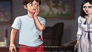 Summertime saga passionate kissing scene