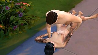 sims 4 teen 18+ girl gets wild with condom in steamy scene