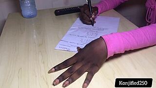 i'm the horny tutor fucking my skinny student in missionary