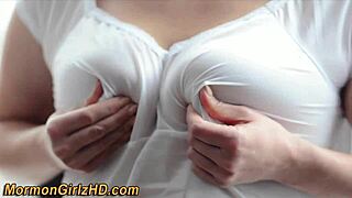 Nyfiken mormon tonåring utforskar solospel i hög definition