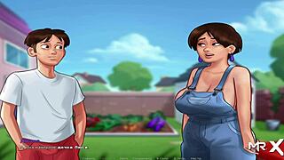 summertimesaga ep 1 has her exhausted giving milk, so hot! 🥵