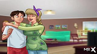 summertimesaga ep 1 has her exhausted giving milk, so hot! 🥵