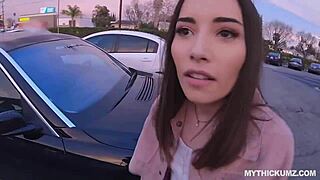Asian American Teen 18+ Babe Masters Blowjob Skills in Pantyhose Reality