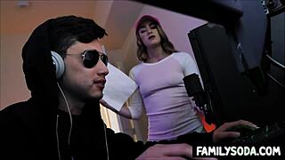 gamer stepbro bangs stepsis in hardcore taboo
