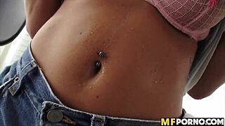 Freaky amateur teen 18+ Keisha Grey in POV with friend