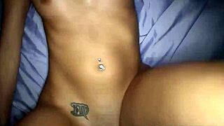 I fuck the hot teen girl hard in doggystyle position