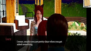 in my new family, brunette milf shows big ass