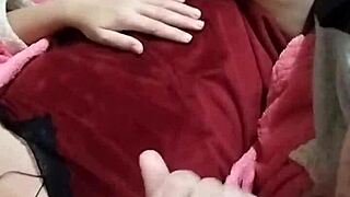 I watch the milf jump on that monster cock, her big ass bouncing