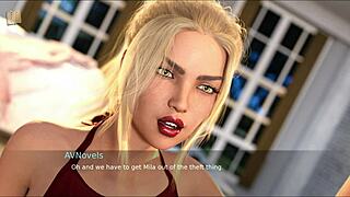 Blonde and redhead hentai girls show big tits and ass