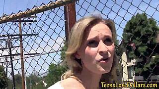 Teen Gets Facialized for Cash in Outdoor Reality Scene