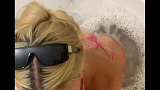 surprised in shower, forced to suck dick deepthroat