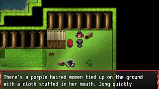 uh, harem hentai game ep 5 got me hooked on this damsel sucking his quick-trigger cock... dang!