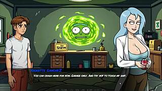 portal porn demoniums parody hentai game ep 1 mortys sister in the shower