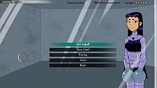 In 18titans part 25, Jinx and Blackfire engage in detailed funtime scenes with black characters in hentai style.