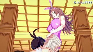 Sagiri Sakurai, Setsuko Ohara, Excellen Browning in Intense Lesbian Hentai Scene