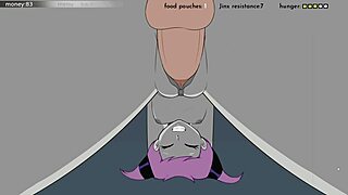 In 18titans part 25, Jinx and Blackfire engage in detailed funtime scenes with black characters in hentai style.