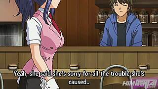 I had my first time fucking at work with my boss, taking his big black cock in anime hentai style.