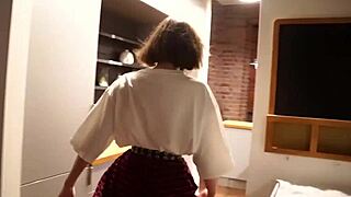 Exclamatory-Provocative cleaning for money turns wild with cute teen action, part 2, wow