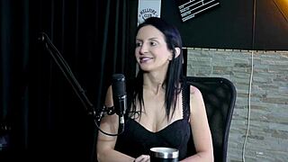 Wow, Vitoria Vonteese in sheer red gets wild with hard Dutch action!