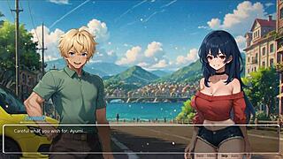 i'm obsessed with teasing her boyfriend in this hentai game ep 3