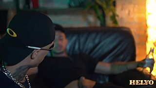 Watch the twins and bro stuff three cocks into him.