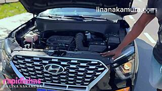 Asian novinha Lina Nakamura drilled raw by trucker John Coffee on roadside