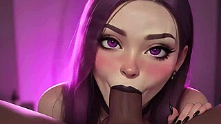 Can you cum in my mouth? Gothic girl craves BBC in POV