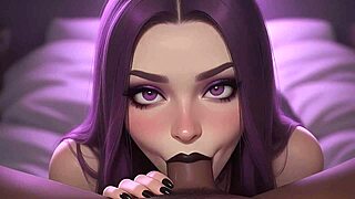 Can you cum in my mouth? Gothic girl craves BBC in POV