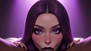 Can you cum in my mouth? Gothic girl craves BBC in POV