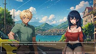 i'm obsessed with teasing her boyfriend in this hentai game ep 3