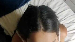 Lunah Blanc Moans Loud While Swallowing Deep to Ride a Massive Hard Dick