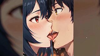 just chilling with this cute teen in a naughty hentai game ep 5.