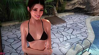 辣妹继妹用大假阳具自慰，梦想着鸡巴