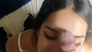 Lunah Blanc Moans Loud While Swallowing Deep to Ride a Massive Hard Dick