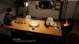 Hot Stepsis Masturbates with Huge Dildo Dreaming of Cock