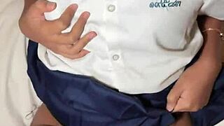 damn, 18yo thai teen drilled hard in uniform by tourist