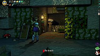 Hornycraft parody unfolds with Endergirl in latex for BDSM spanking