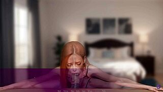 My redhead wife Mila AI attempts rough deepthroat in live 3D hentai blowbang