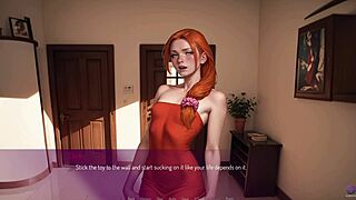 My redhead wife Mila AI attempts rough deepthroat in live 3D hentai blowbang