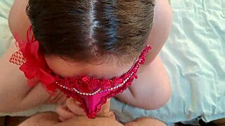 another day with cute blowjob from masked student lover