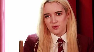 British Student Upskirt Tease for Fun