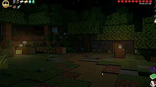 Hornycraft parody unfolds with Endergirl in latex for BDSM spanking