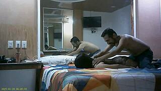 I took my cousin to a hotel for a massage and ended up banging her