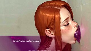 My redhead wife Mila AI attempts rough deepthroat in live 3D hentai blowbang