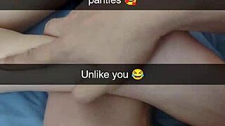 Real cheating girlfriend turned pet cumslut on snapchat!