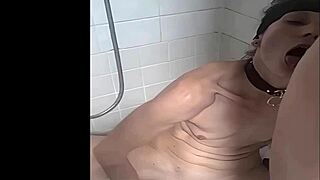 My slave drinks piss, licks feet, and eats cum.