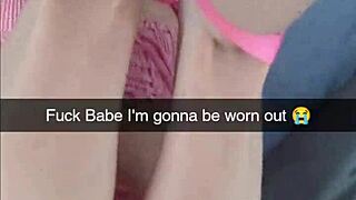 Real cheating girlfriend turned pet cumslut on snapchat!